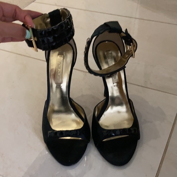 BCBG black strapped black stud heels - Picture 5 of 5